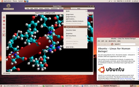 HyperChem für Linux